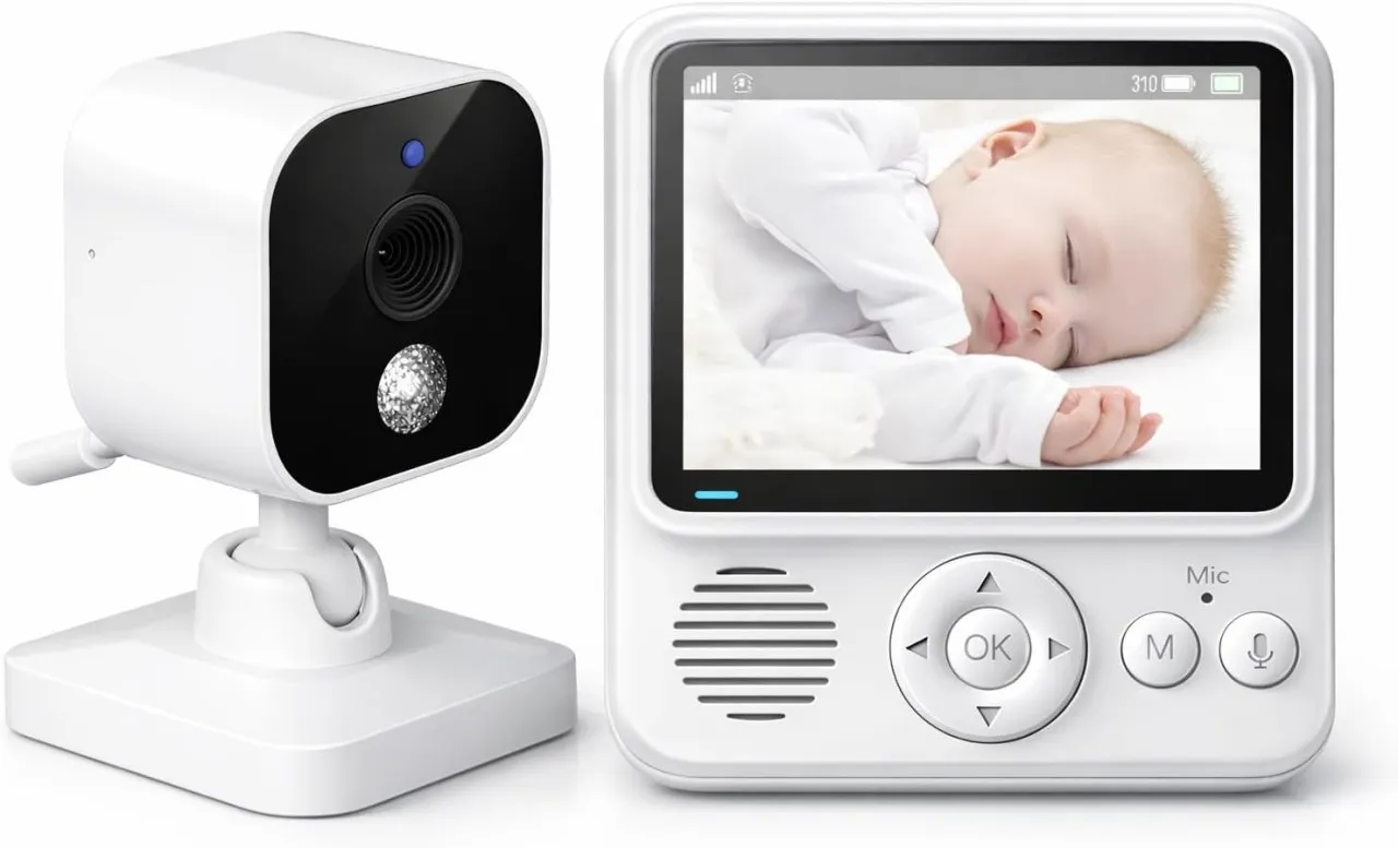 SHIJIN  with Camera and Audio, No WiFi, 2.4GHz Video , 2.8'' Screen, 2-Way Talk, Night Vision, Temp…