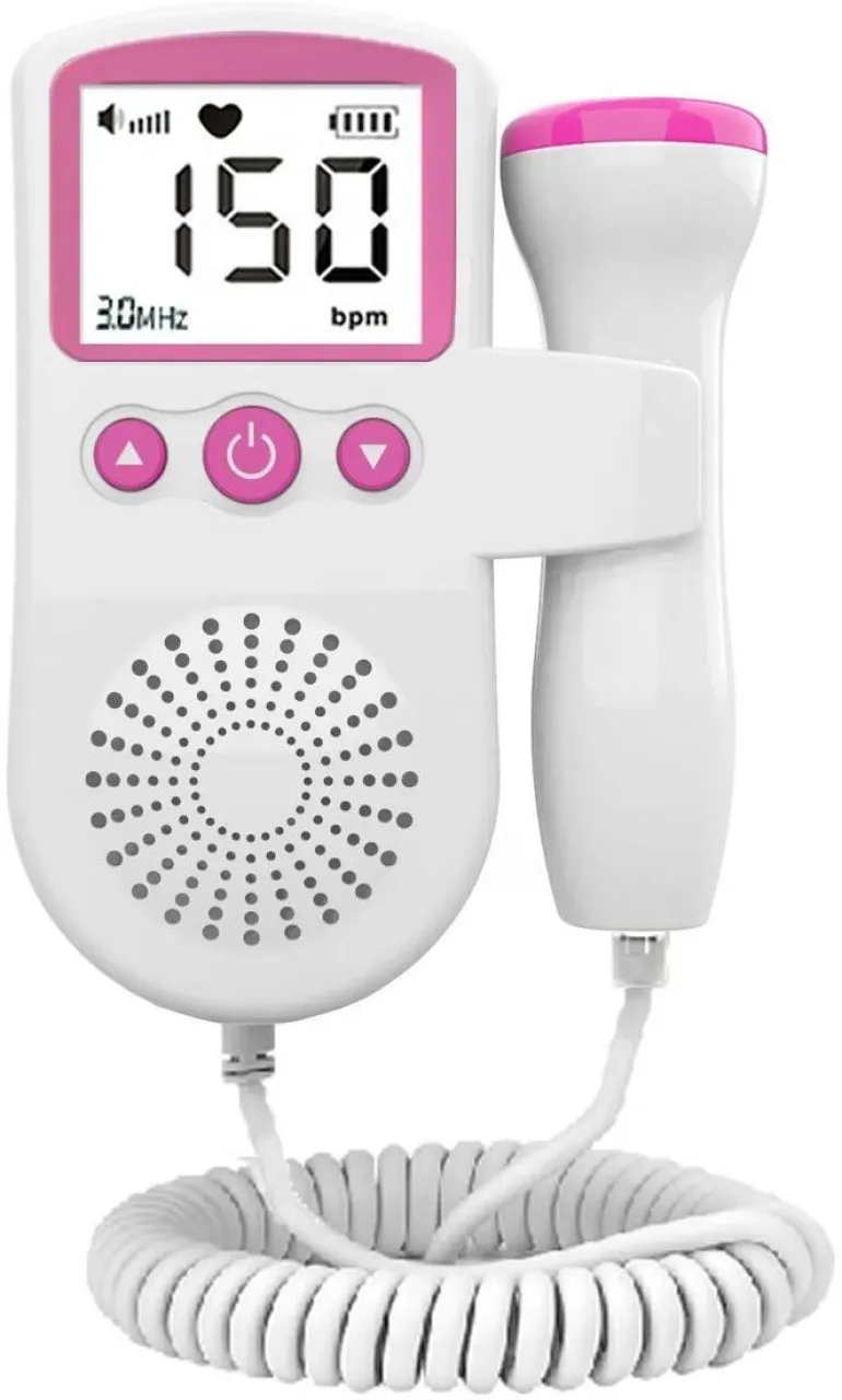Rush Hour Baby Heartbeat Monitor – Home Fetal Doppler with 3.0MHz High-Sensitivity Probe & Real-Tim…