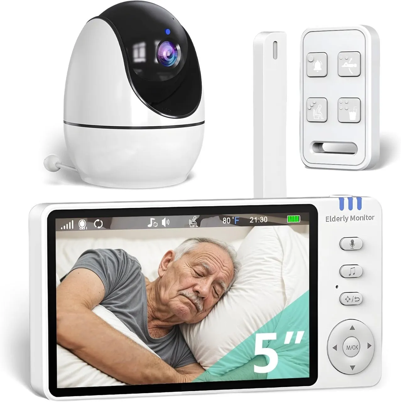 TAOJIANG The elderly monitoring device with a camera and audio, the two-way communication room list…