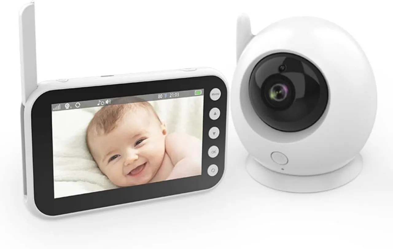 WEIWEISTORE  with Camera and Audio-4.3in LCD Display Video Monitor with 720P Camera, 2.4GHz FHSS, 2…