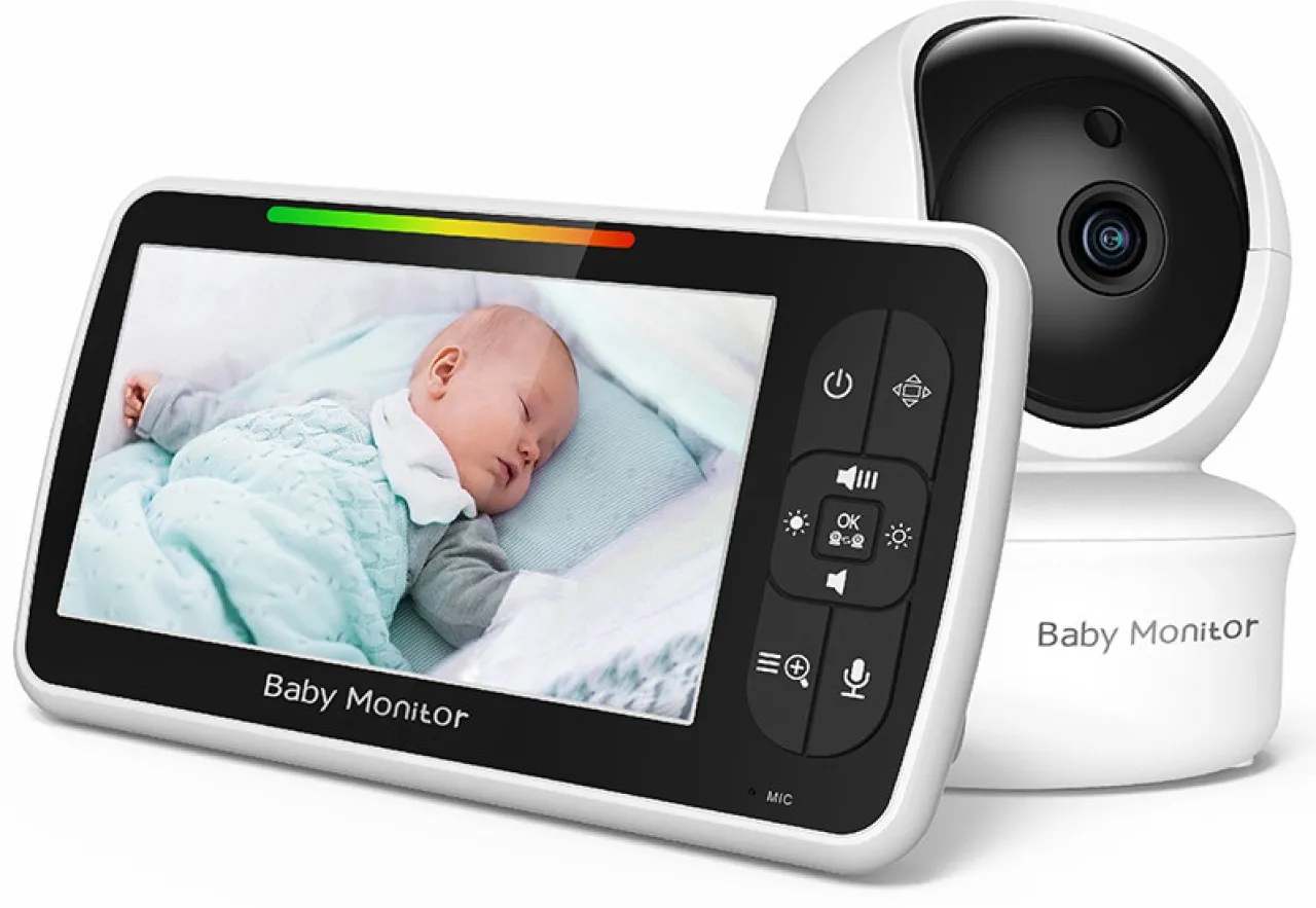 Lingfeng Maternal and Infant Monitoring Device - 5-inch  - Home Baby Temperature Detection with Sha…