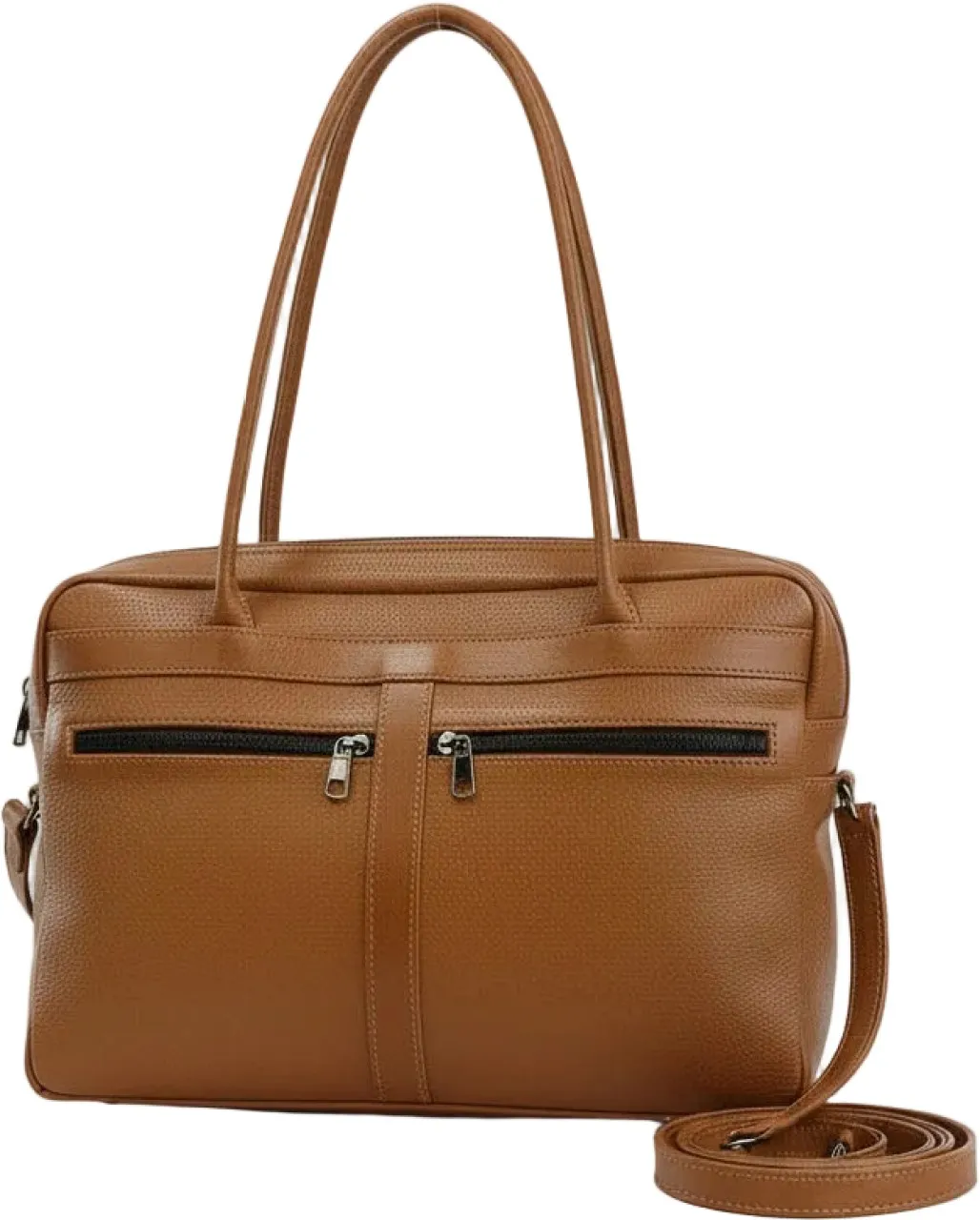 Minx Genuine SlimHide Leather Laptop Bag with Handle 15 inch Laptop Messenger Bag