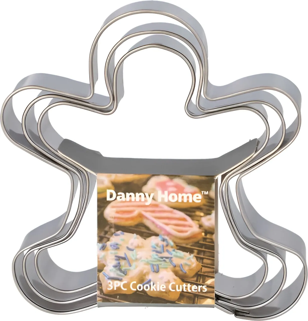 China Mall Online Gingerbread Man Cookie Cutter 3pcs Set Cookie Cutter