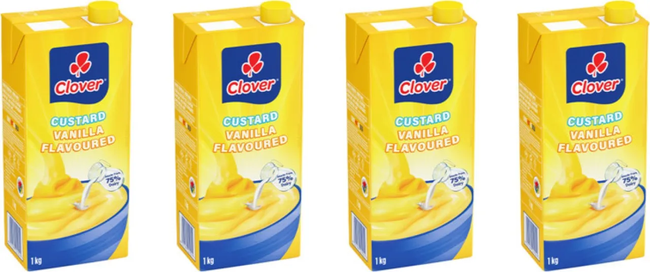 Clover Classic Vanilla Flavoured Custard Topping Liquid
