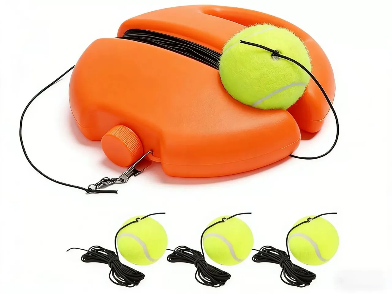 Duomi Sport Tennis Trainer Self-Study Aid with Base and Tether, Portable Rebound Training Set for S…