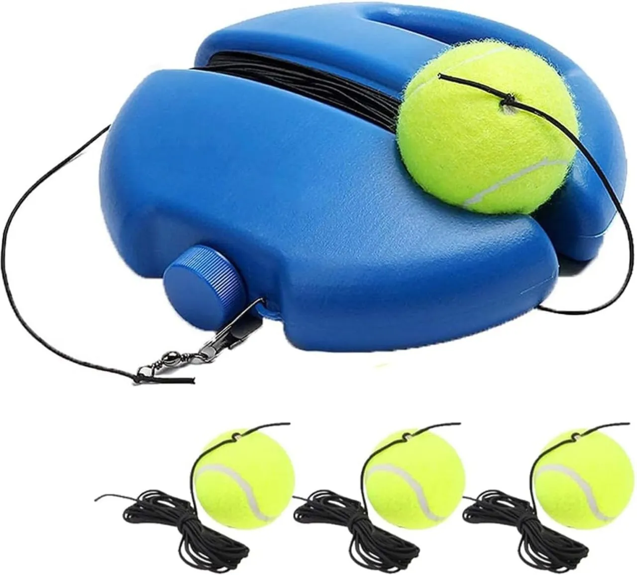 Duomi Sport Tennis Trainer Self-Study Aid with Base and Tether, Portable Rebound Training Set for S…