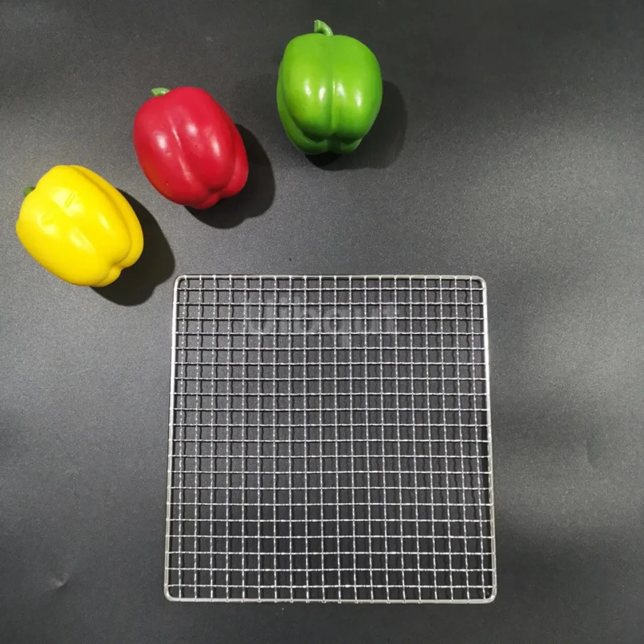 Huanix 25X25CM 304 Stainless Steel rectangle square BBQ net Mesh Grill NonStick Baking Mat Outdoor …