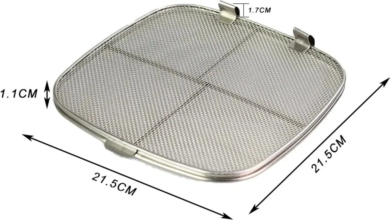 Huanix A metal Stainless Steel Splatter Shield For AG301 Reusable 5-in-1 Indoor Grill Accessories S…