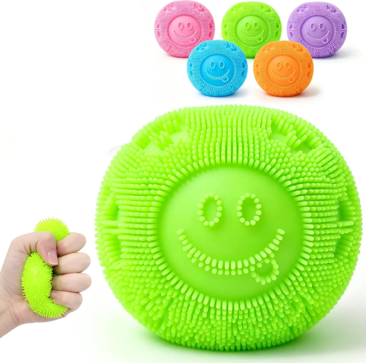Tidecus Fuzz Ball Squishy Stress Ball,Fuzzball Squishy,Soft Fidget Toy for Anxiety Relief, Sensory …