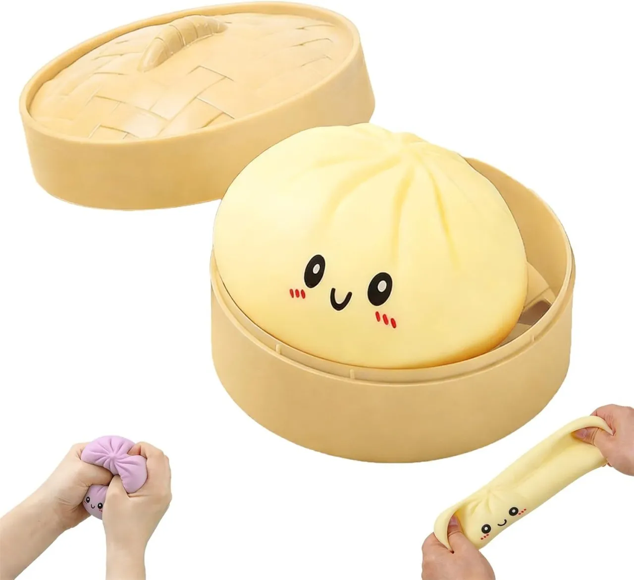 Granty Giant Mystery Dumpling Squishy, Squishy Dumpling Stress Balls, Jumbo Dumpling Squishy Toy Wi…