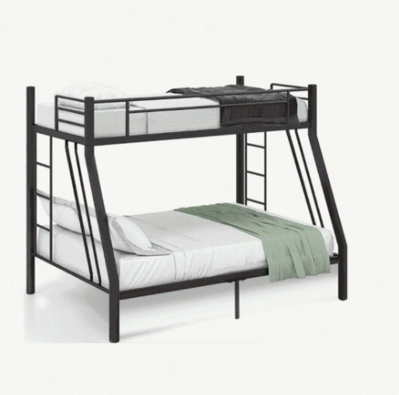 Triple Bunk Beds Stand Metal Twin Over Bunk Bed for Kids Teens Triple Bunk Beds Metal Twin Over Bun…