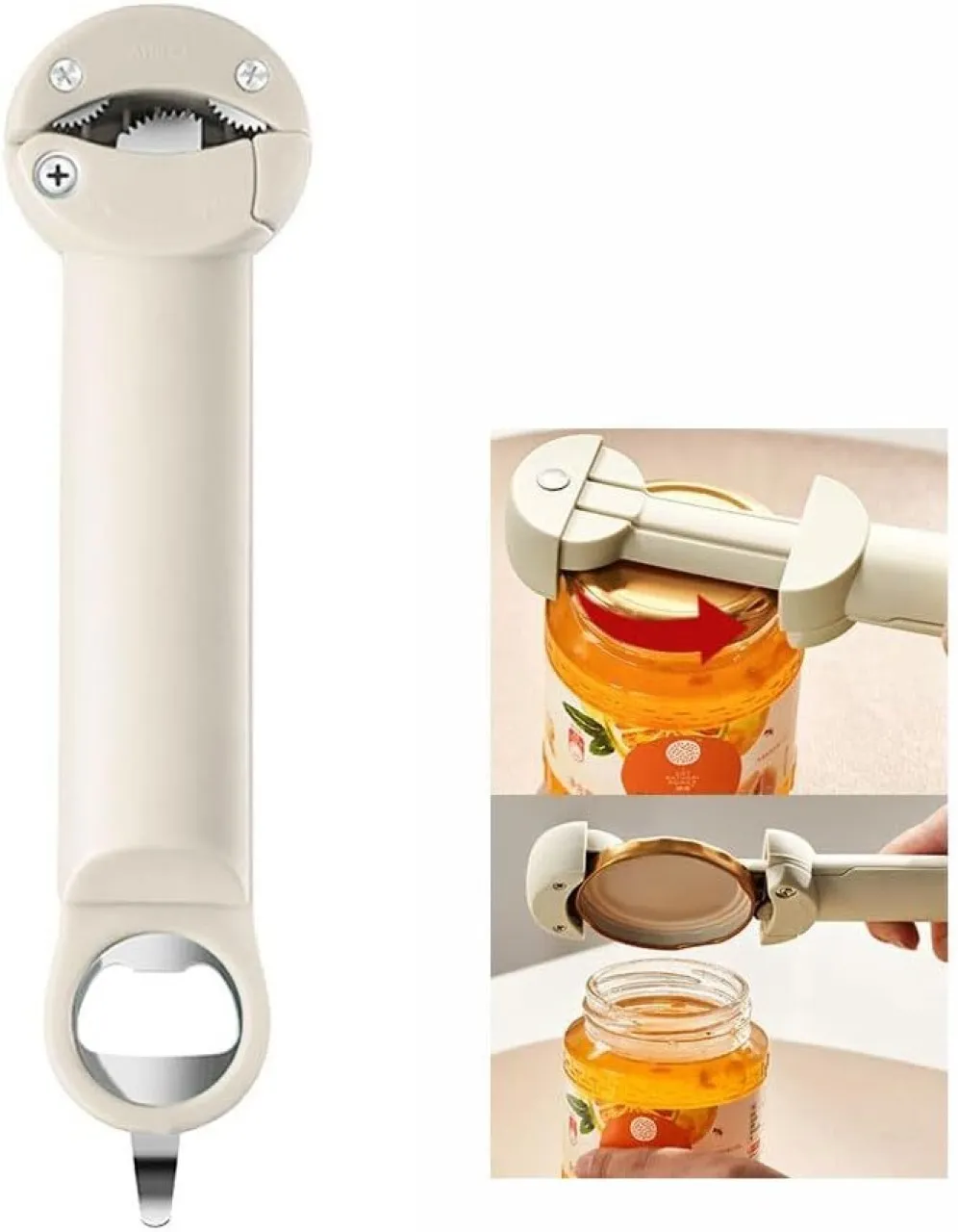 linglian Jar Opener Bottle Opener Lid Opener Can Opener for Weak Hands, Arthritic Hands, Seniors,Lo…