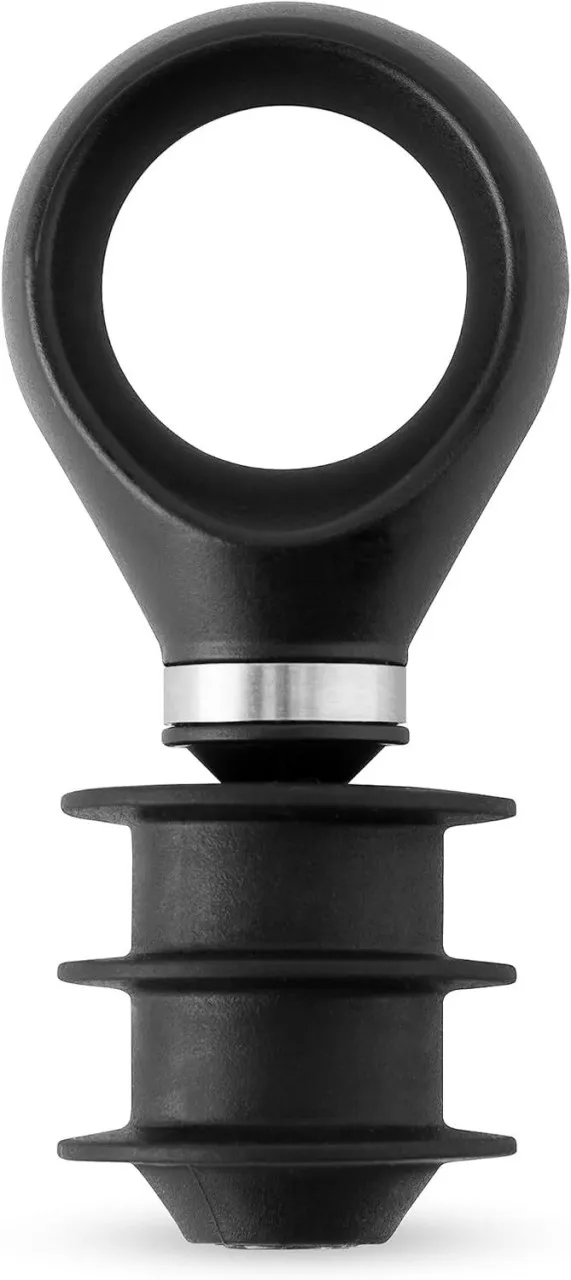 ONESTOGO True Locking Bottle Stoppers with Key - Stainless Steel and Silicone Wine Topper Seal Set …