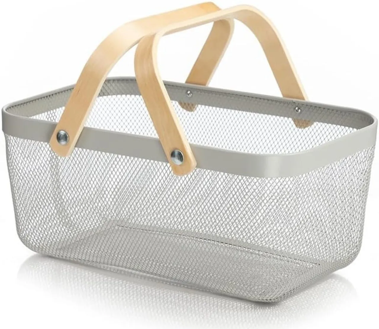 Generic Fruit Basket Creative Countertop Vegetable Mesh Metal Kitchen Storage Wire Fruit Basket wit…