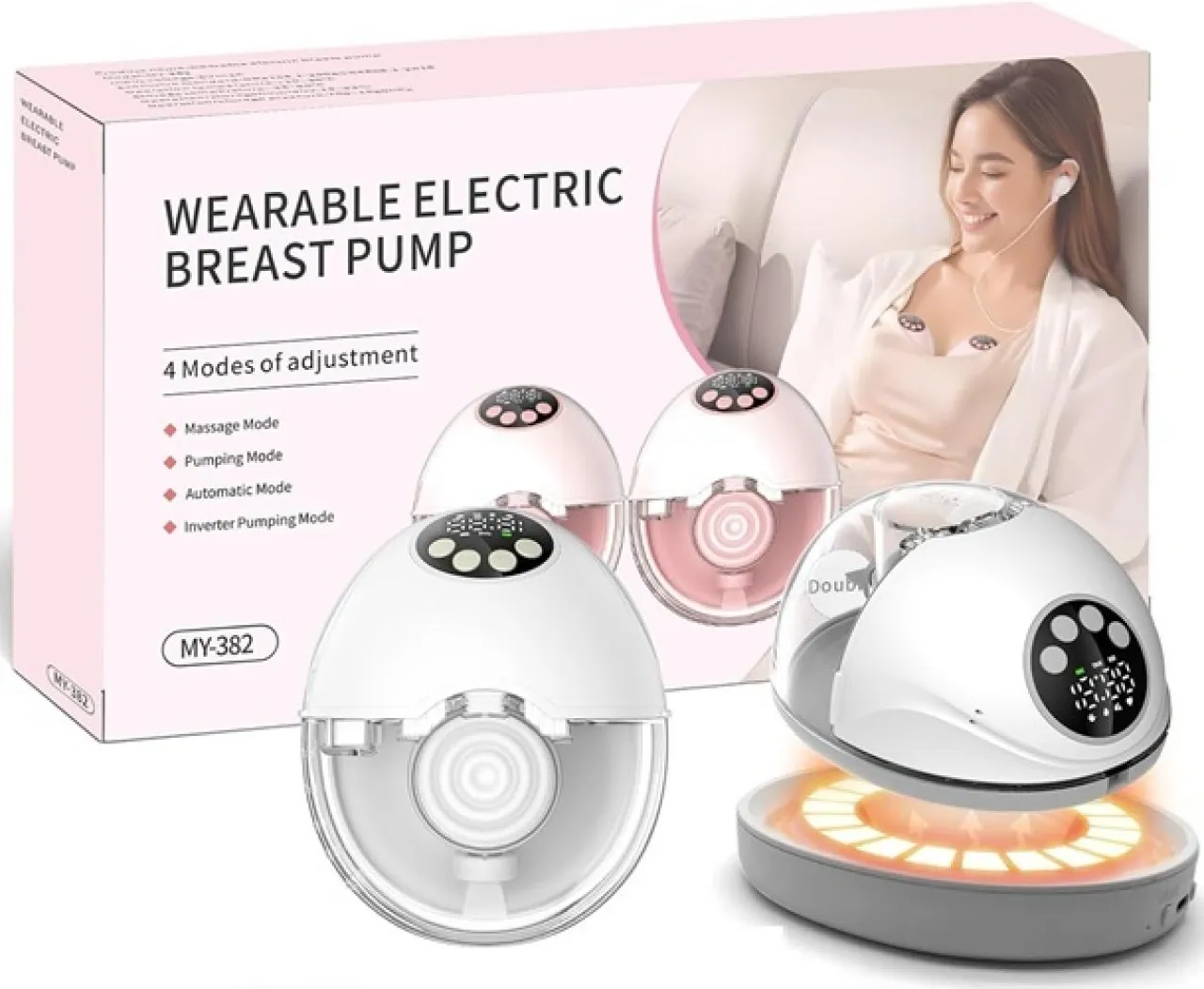 Transfigure Electric Heated Wearable Breast Pump  - Electric