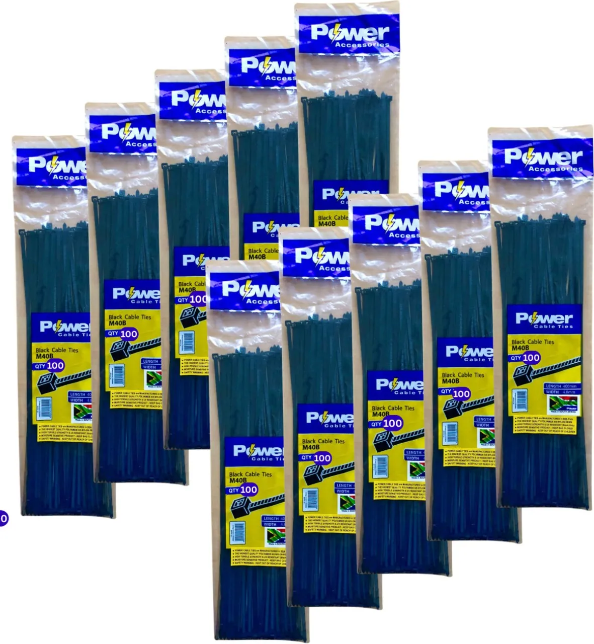 Power M40B Nylon Standard Cable Tie