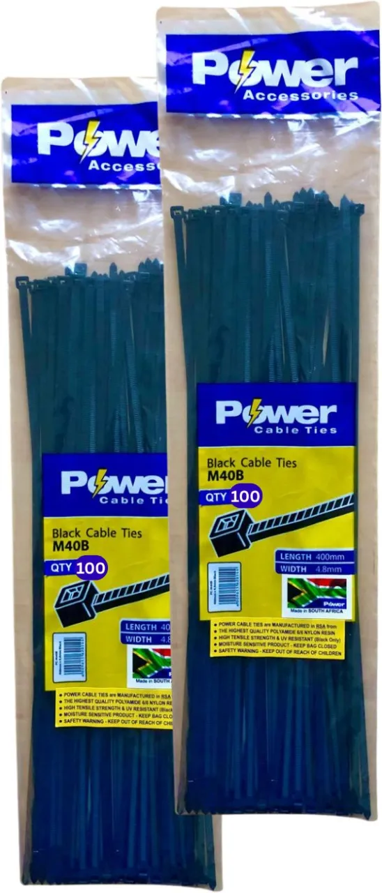 Power M40B Nylon Standard Cable Tie