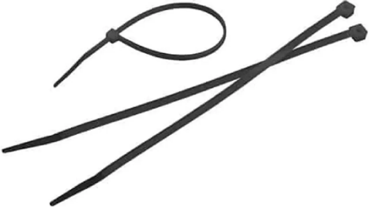 Tolsen Cable Tie Nylon 2.5 x 100mm Black T18 R Nylon Standard Cable Tie