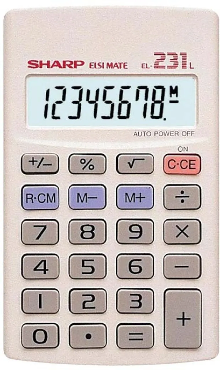 sharp LB Pocket Calculator Basic  Calculator