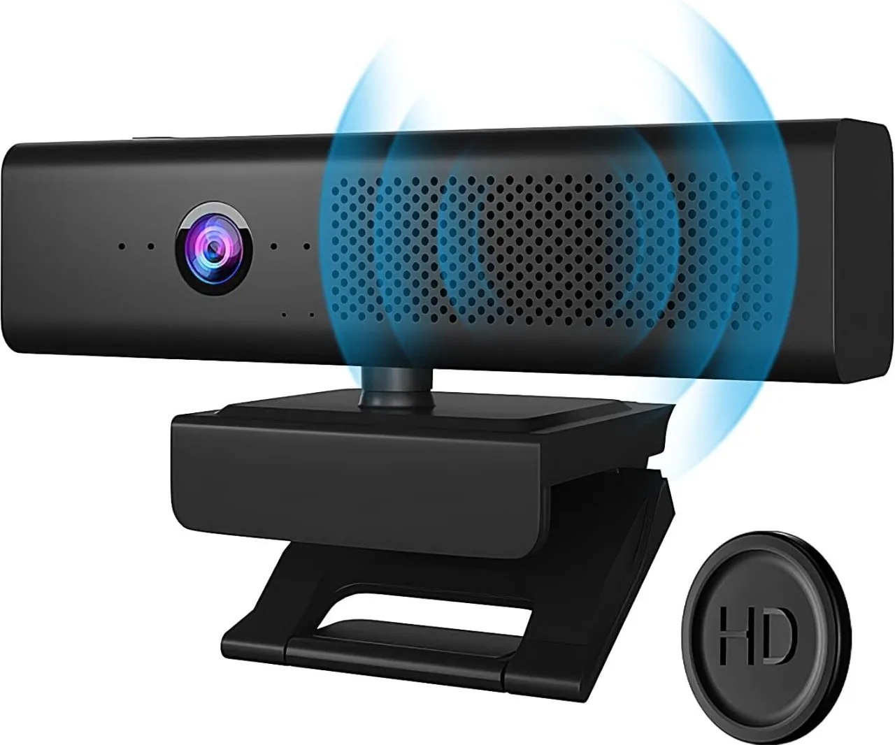 SHIJIN Webcam with Speakers and , Full HD 1080P/30FPS Computer Camera for Streaming Video Conferenc…