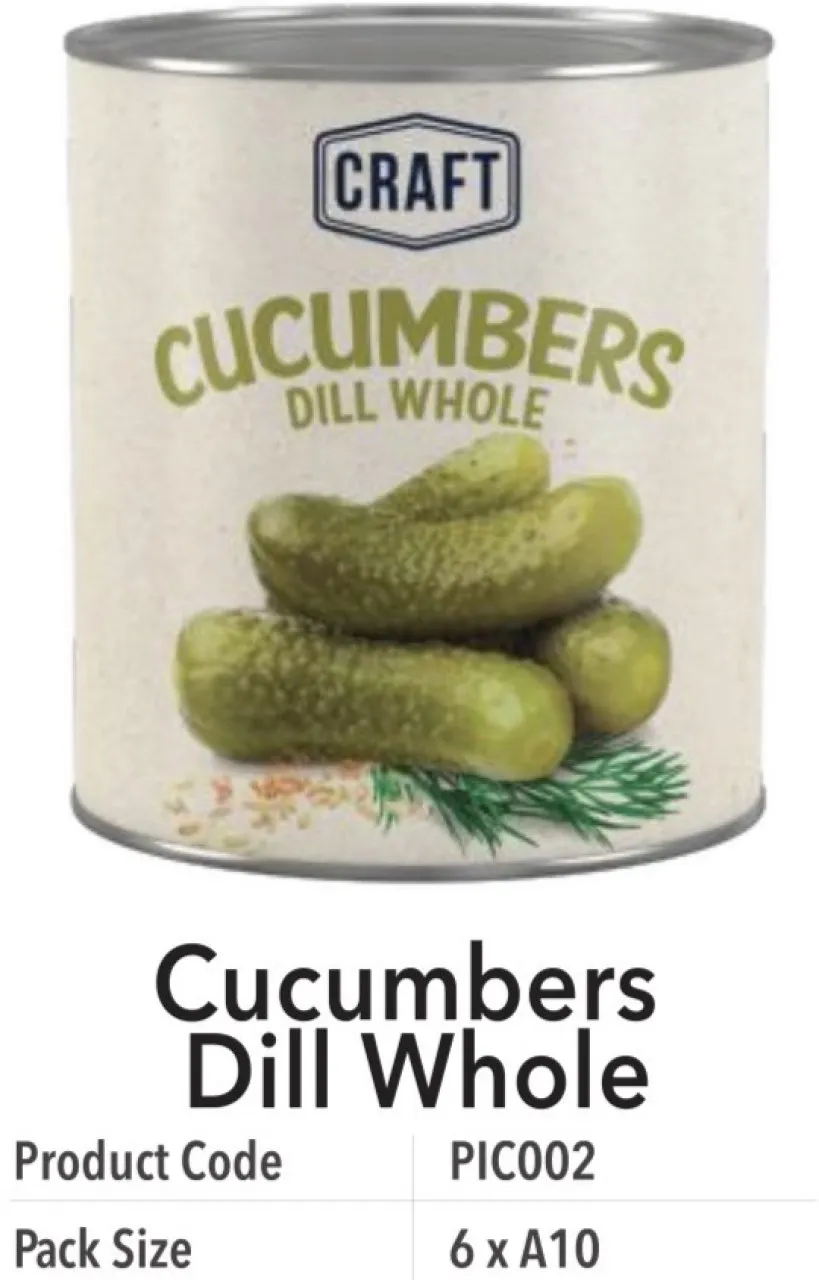 Craft Cucumbers Dill Whole Vegetables