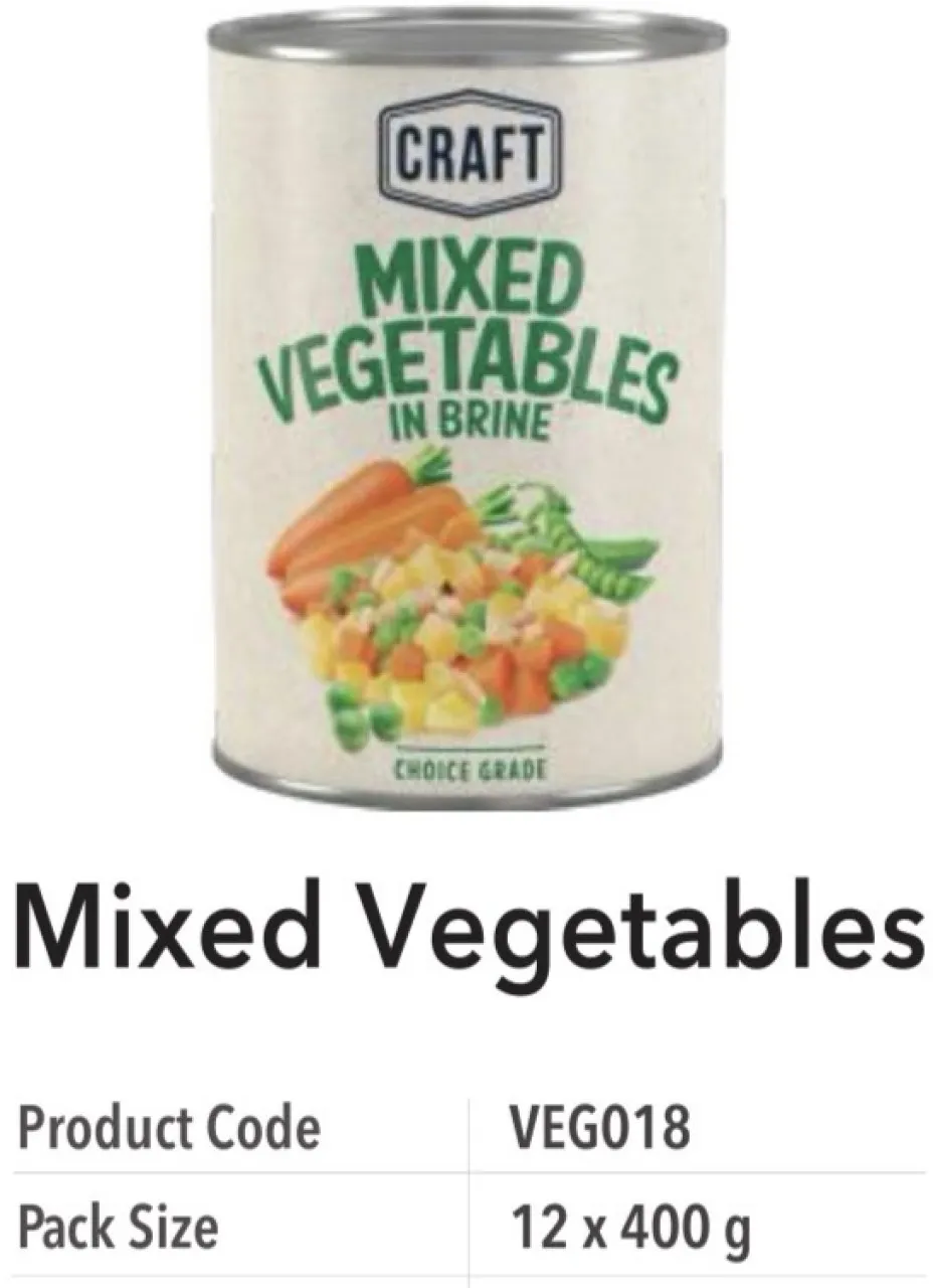Craft Mixed Vegetables