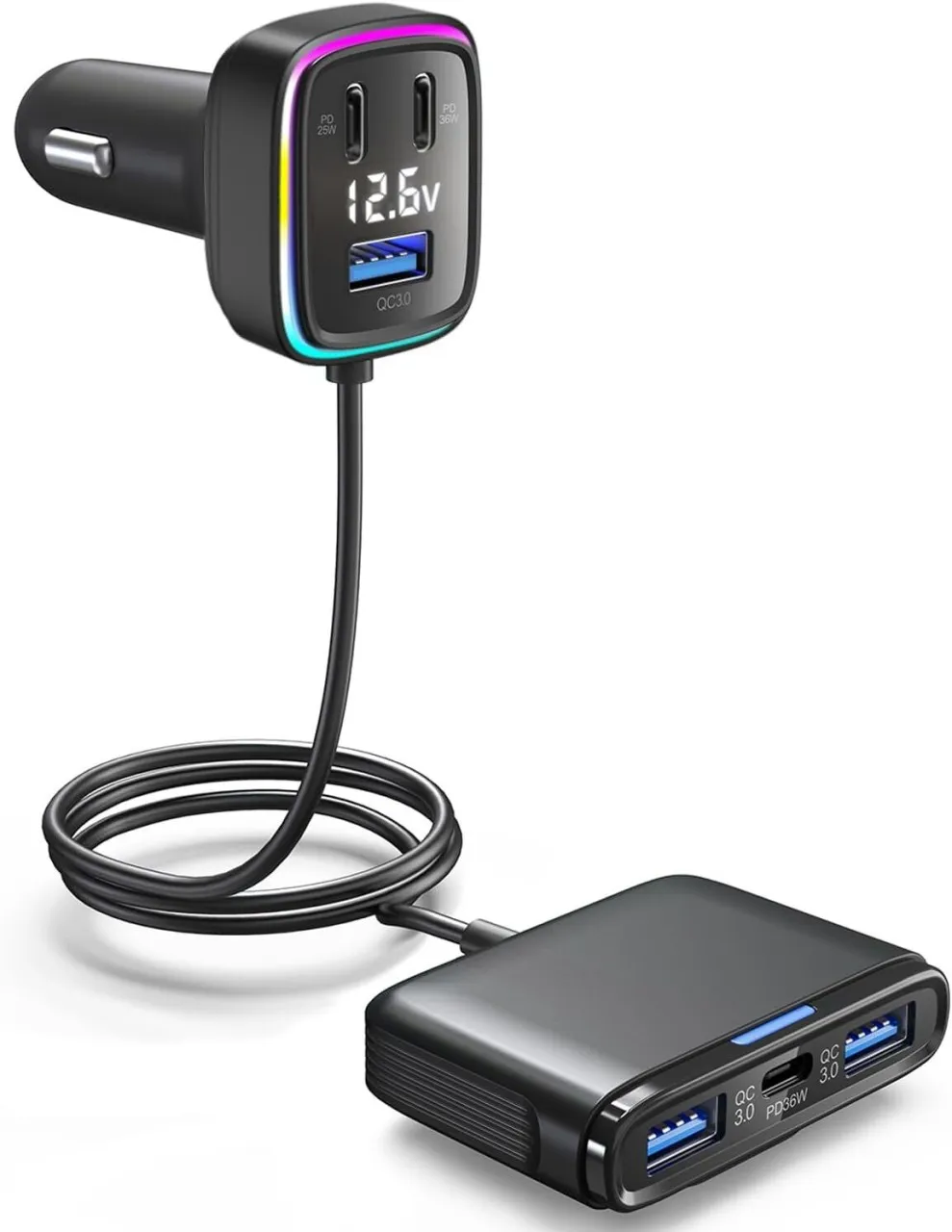 SHIJIN 115W 6-Port Multiport Car Charger 0 W Car Charger