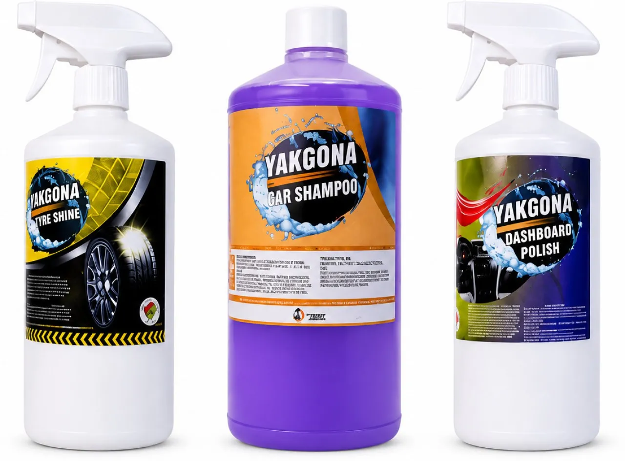 Yakgona Car Care Cleaning Products, Car Shampoo, Dashboard Polish and Tyre Shine  Car Interior Clea…