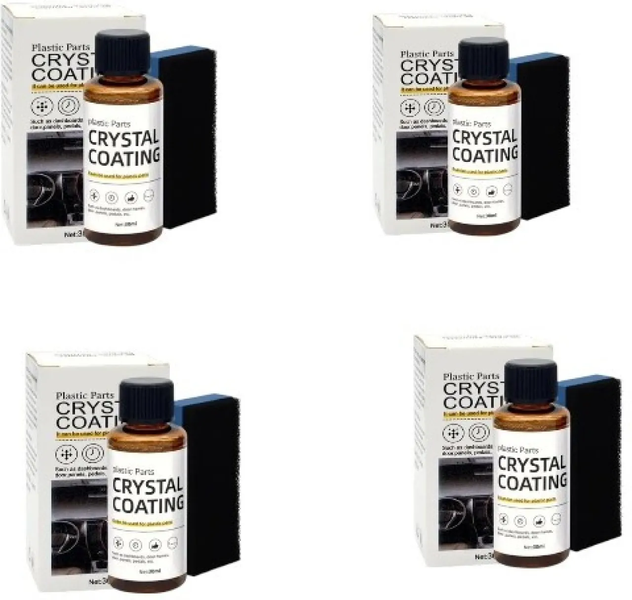 Generic Plastic Parts Crystal Coating Refurbish Agent Liquid  Polish for Dashboard, Exterior