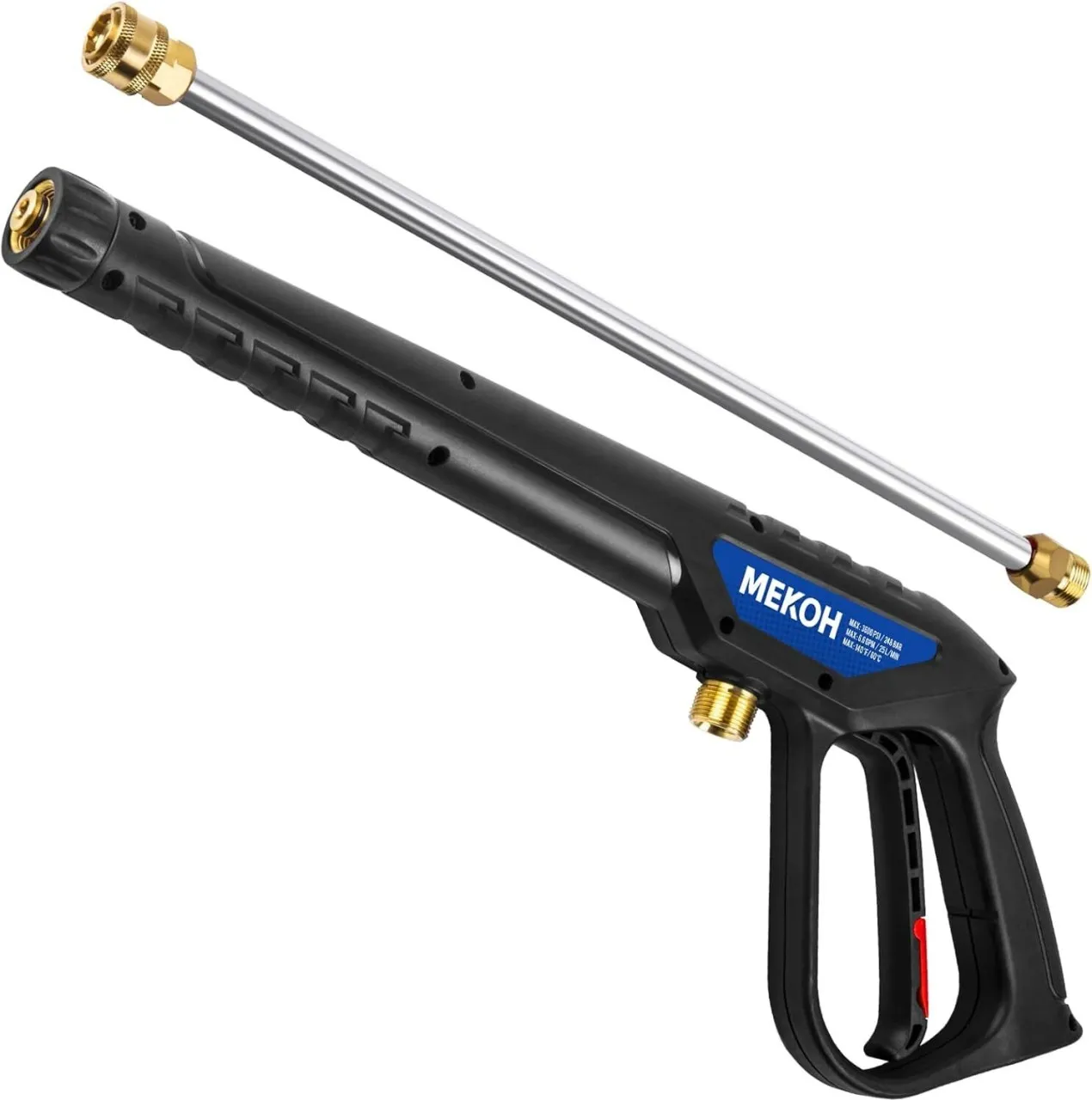 Junxidz Universal Pressure Washer Gun with Stainless Extension, Replacement Power Washer Wand fits …