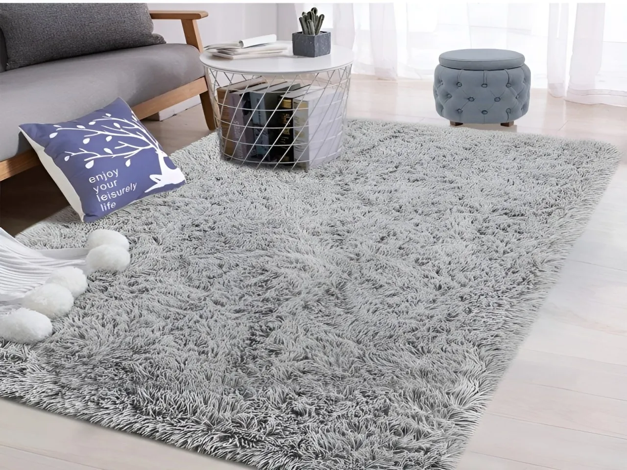 SMTE Polyester Rectangle Rug (Area Rug) Polyester Rectangle Shape