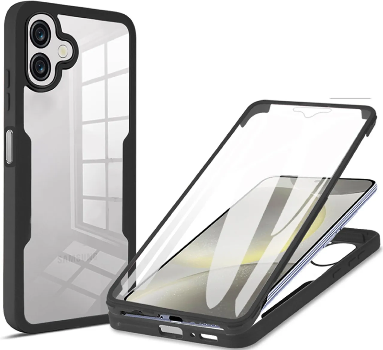 Gracesunny A6- 360 Full Cover Transparent Clear with Front Pet Screen Protector Protective Case for…