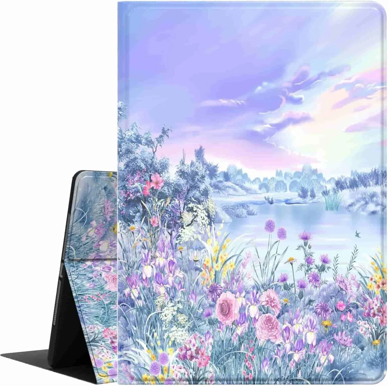 LAHDEK iPad 9th/8th/7th Generation Case, Feams PU Leather iPad 10.2 Case 2021 2020 2019 Flip Stand …