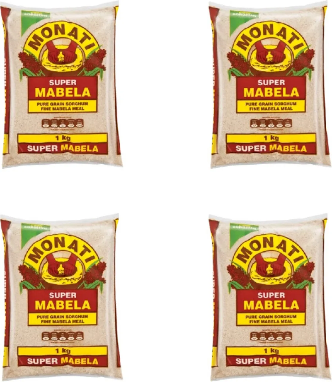 Monati Super Mabele Pure Grain Sorghum Meal Pouch