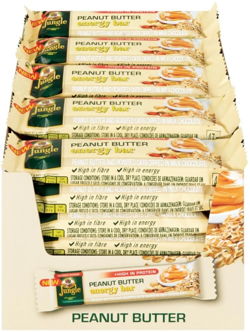 Jungle Energy Bar Peanut Butter Sachet