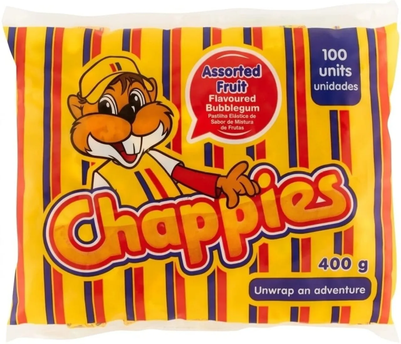 Chappies Chewing Gum Assorted Fruits Chewing Gum