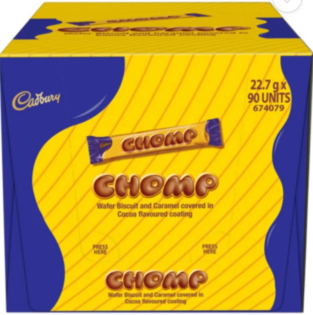 Cadbury Chomp Wafer Biscuit Chocolate Milk Chocolate Bars