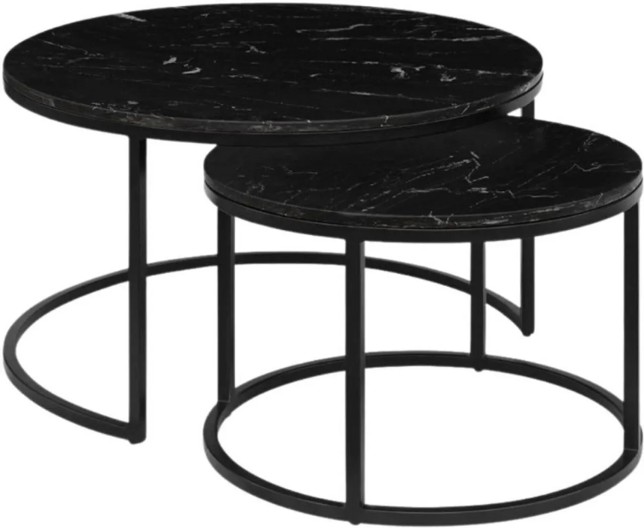 VIVIDITTO Metal Round Coffee Table