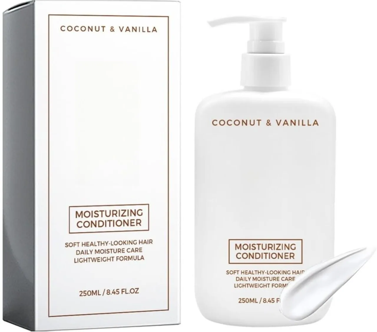 WEIWEISTORE Moisturizing Conditioner, Daily Moisture Care with Coconut Oil and Aloe Vera for Dry Da…