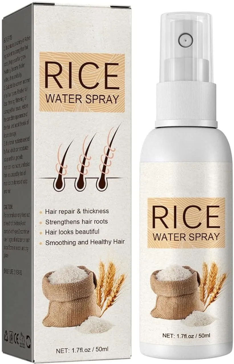 SHIJIN Rice Water Hair Growth Spray | Rice Water Spray with Rosemary & Castor Oil | Hair Thickening…