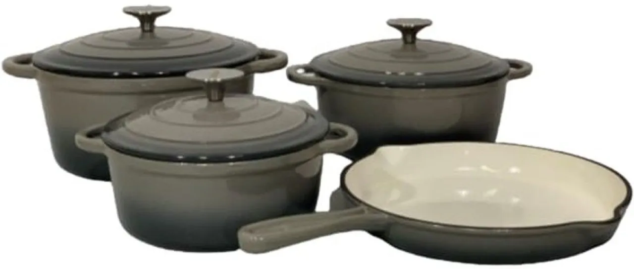 SMTE 91445835 Non-Stick Coated Cast Iron Cookware Set