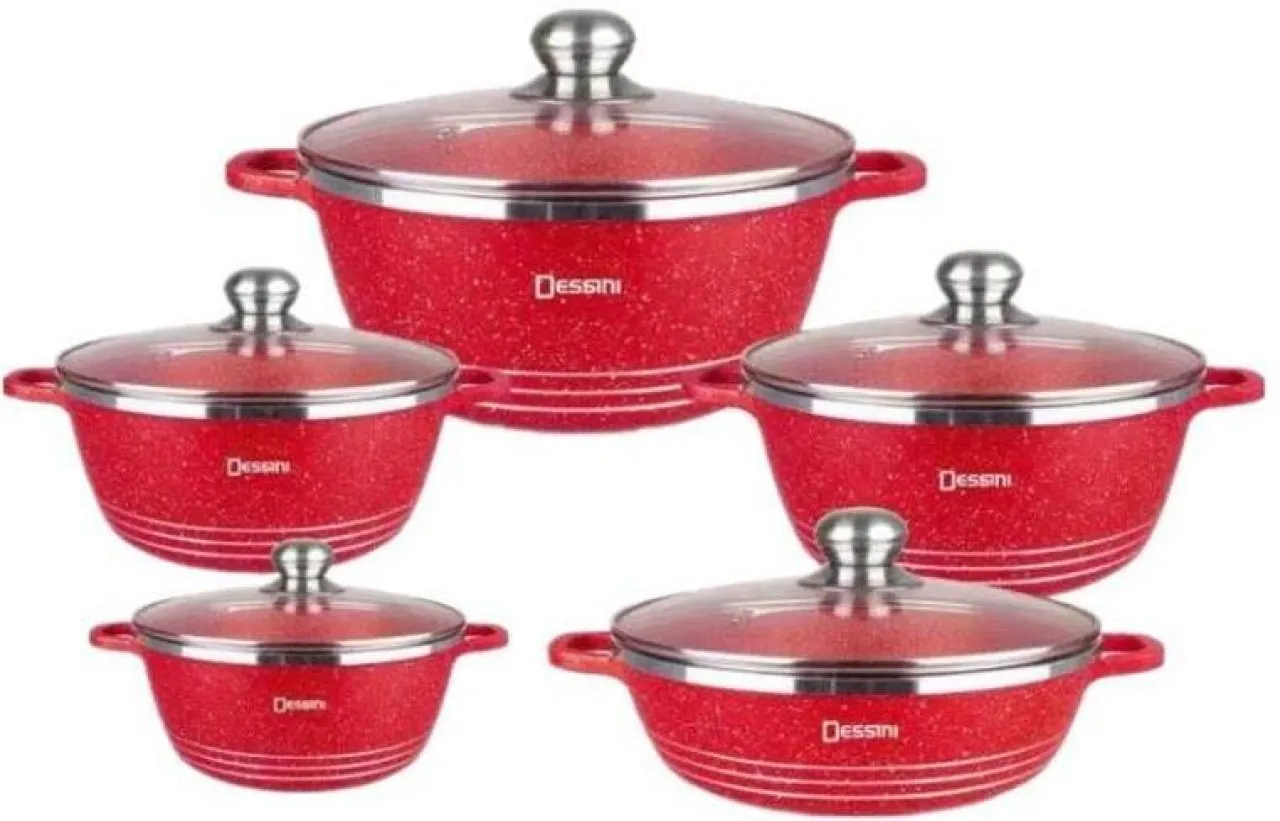 Sastro S745-S Non-Stick Coated Aluminium Cookware Set