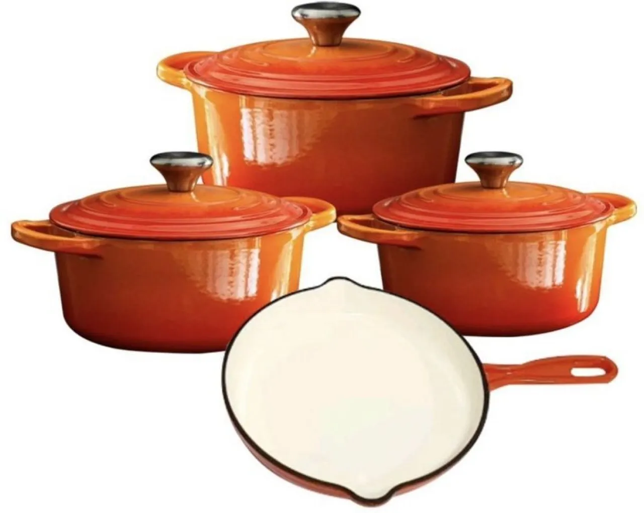 cast iron 1 Non-Stick Coated Iron Cookware Set