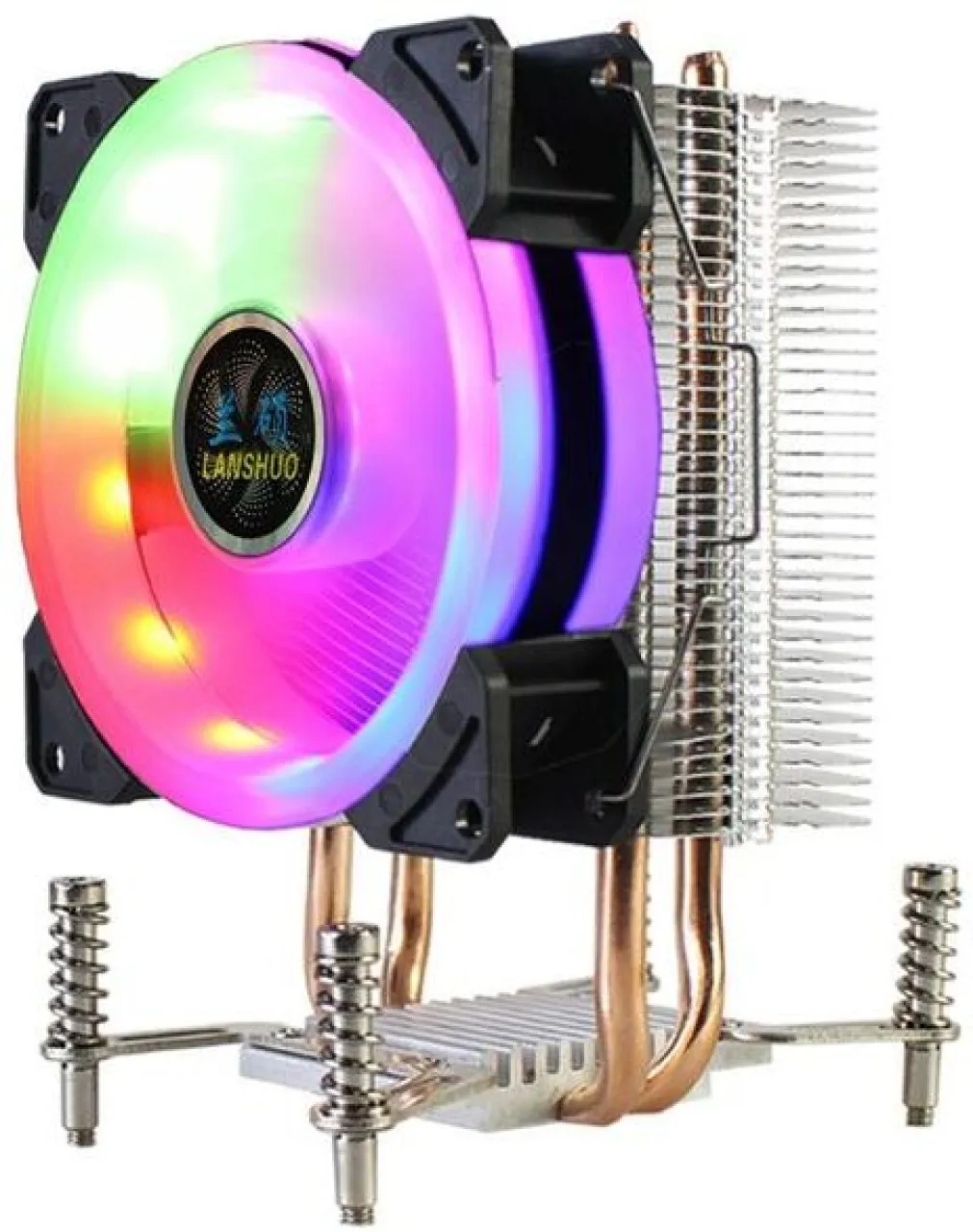 NANSHI LANSHUO CPU Cooler RGB CPU for LGA 2011 X79 X99 X299(3Pin Single Fan) Cooler