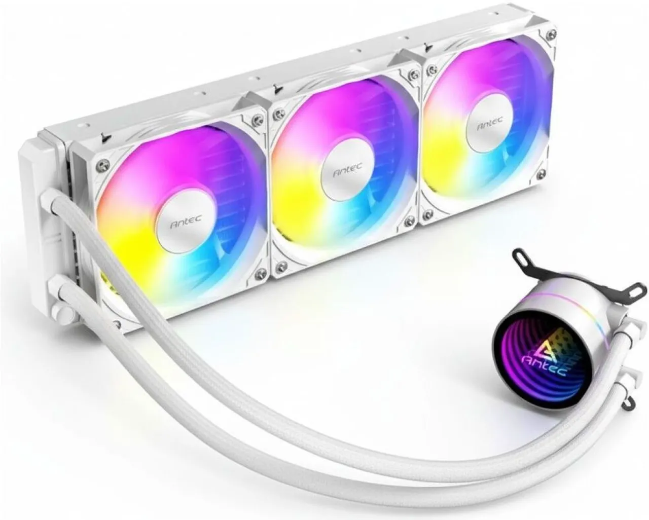 Antec LUNA 360 ARGB W CPU Liquid Cooler 360mm with 3 White PWM Fans Cooler
