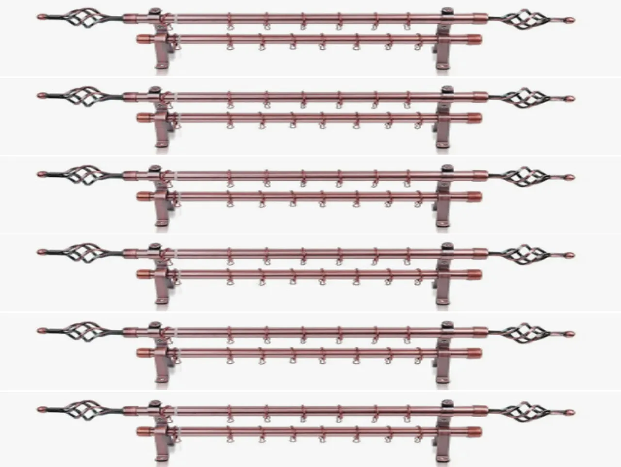 EverythingMART Brown Curtain Rods (8 cm x 300 cm)