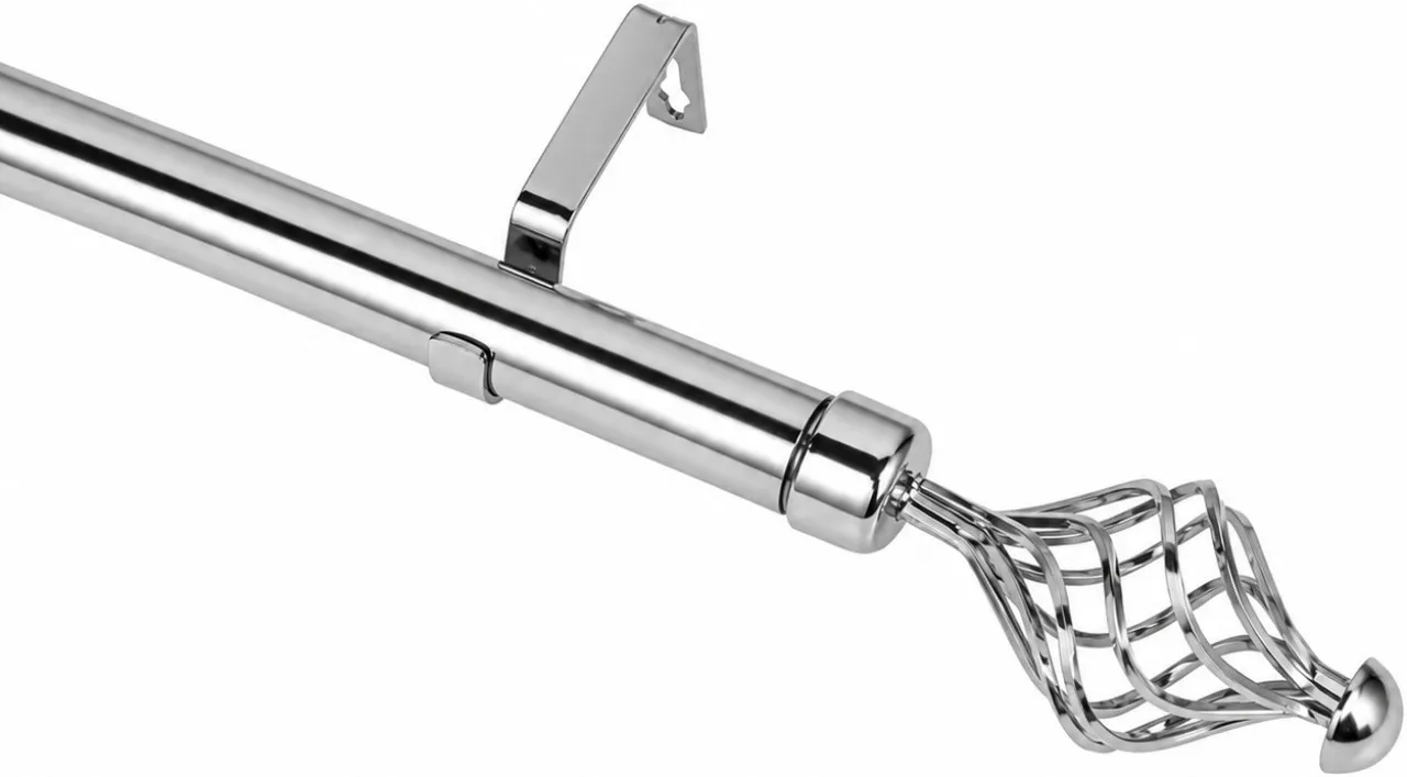 H&N Silver Curtain Rods (3 cm x 200 cm)