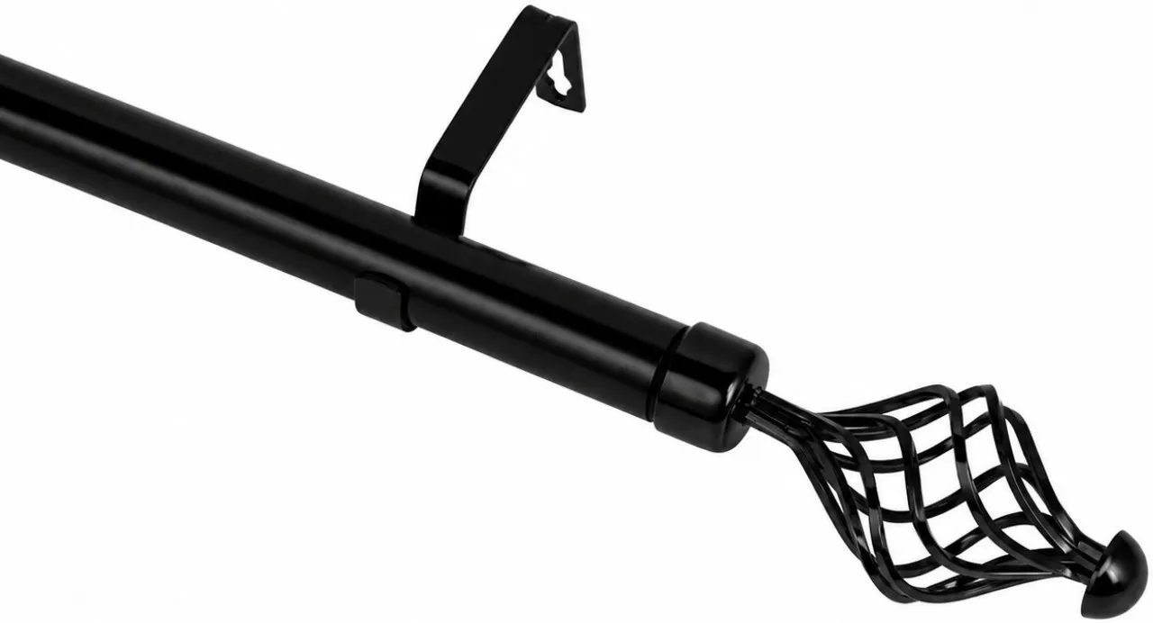 H&N Black Curtain Rods (3 cm x 300 cm)