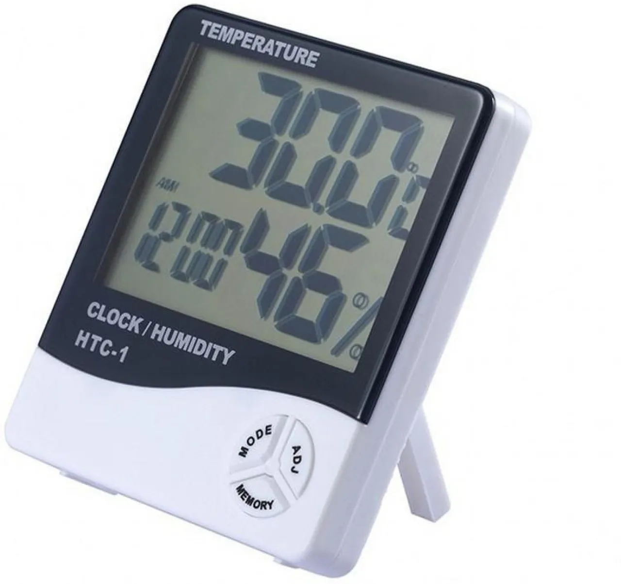 ELCTRO WORLD Digital Temperature & Humidity Thermometer Indoor Clock Thermometer