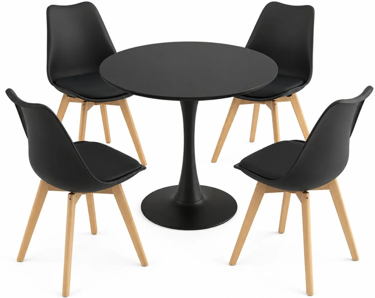 Werdafurn Engineered Wood 4 Seater Dining Set